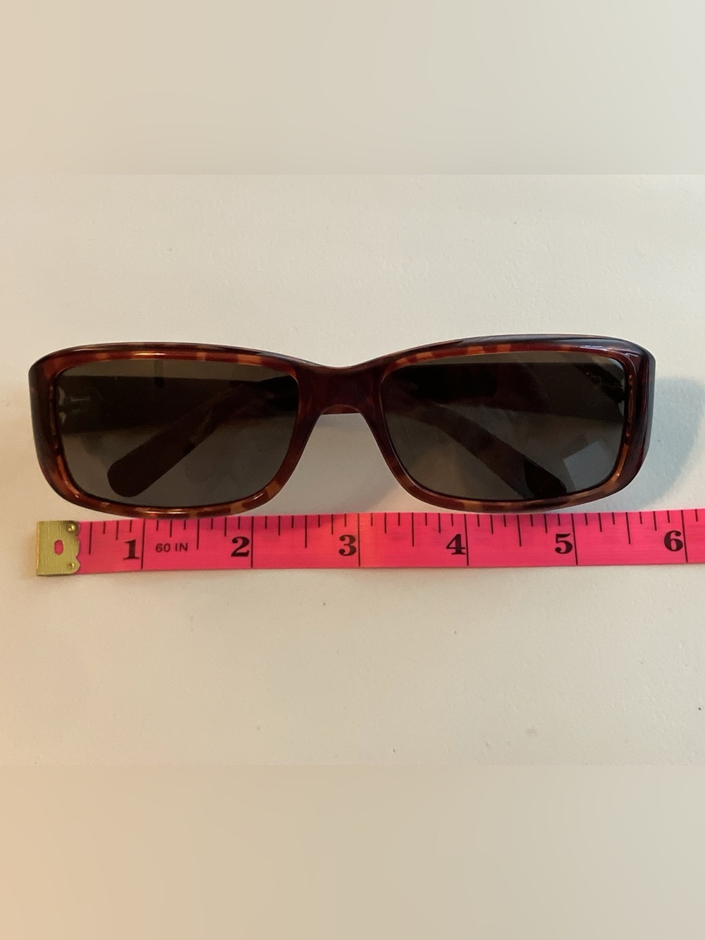 •SOLDVintage 90s CK Calvin Klein Tortoise Shell Square Rectangle Sunglasses•SOLD - Picture 11 of 13